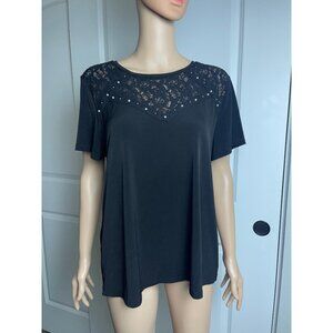 Espressso Metallic Silver Tank Tunic SZ- L